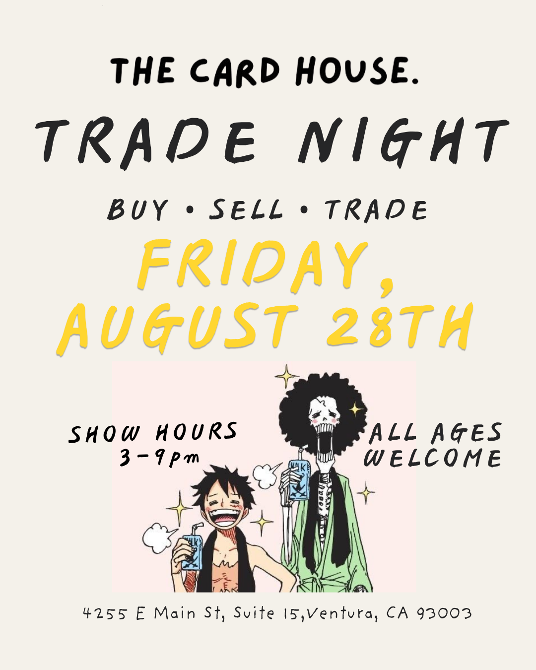 Trade Night Vendor Table